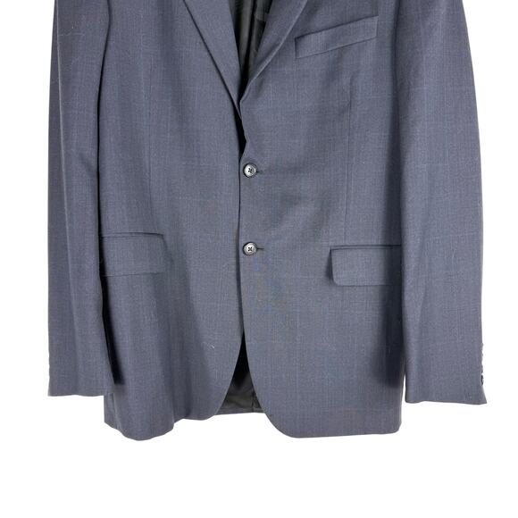 Burberry Bond Street Wool Blazer Navy Lined Two Button Closure Size 40R - Picture 3 of 9
